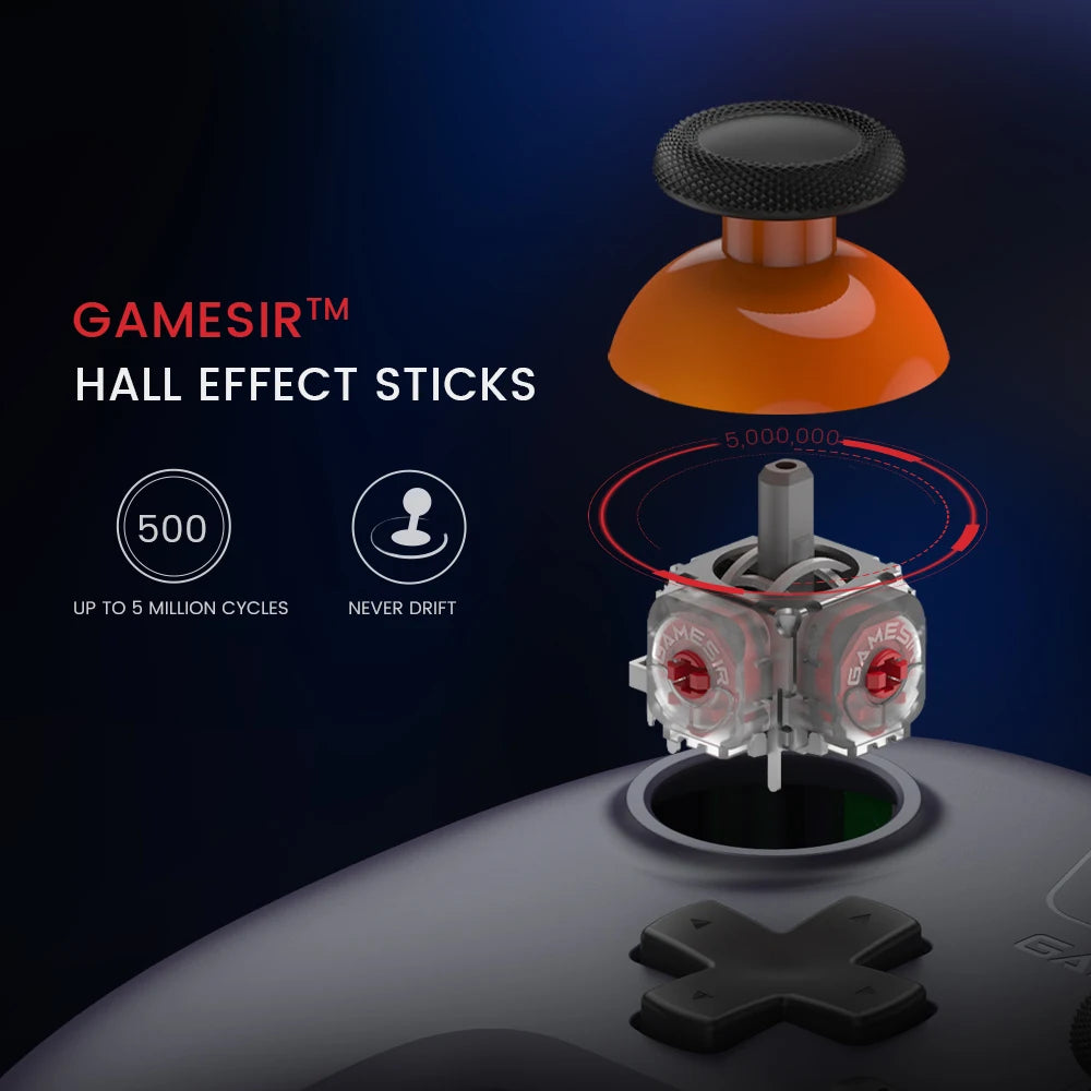 Gamesir T4 Nova Lite Wireless Gamepad - Ultimate Game Controller for Switch, Android, iOS, PC & Steam with Hall Effect Stick